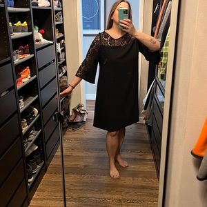 Little black dress in a flattering a-line.